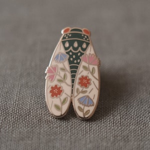 Cicada Enamel Pin | Hard Enamel, Lapel Pin, Flair, Bug Enamel Pin, Insect Enamel Pin, Insect Gifts, Bug Gifts, Gifts for Entomology Gifts