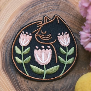 Cat Nap Iron-On Patch | Iron on patch, Iron on patch cat, Patch, Patches, Embroidered patch, Embroidered patch cat, Patch for backpack