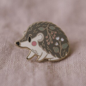 Hedgehog Enamel Pin | Hard Enamel, Enamel Pin, Lapel Pin