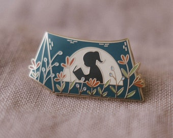 Book Scout Pin | Hard Enamel, Enamel Pin, Lapel Pin, Flair, Reading Enamel Pin, Tent Enamel Pin, Gifts for Librarians, Gifts for Readers