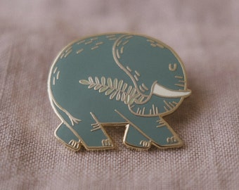 Pin de esmalte de pasador de elefante / Pin de esmalte duro, estilo, amante de los elefantes, regalos de elefante, pasador de elefante