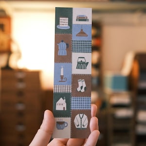 Cozy Winter Bookmark: Illustrated Book Lover Gift