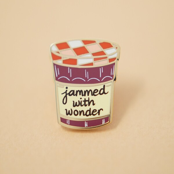 Jammed with Wonder Enamel Pin | Enamel pin, Enamel pin Food, Enamel pin jam, Enamel pin breakfast, Lapel pin, Lapel pin Food, Food pin
