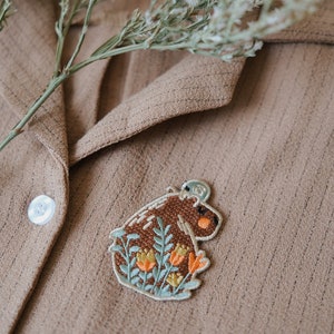 Capybara Small Iron-on Patch Iron on Patch, Iron on Patch Flower, Patch ...