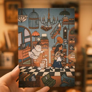 Impression d'art de carte postale effrayante (UN) 5 x 7, courrier postal, carte postale illustrée, ensemble de papeterie