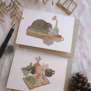 Herbalist Greeting Card Snail Mail Card, Thinking of You Card, Blank Cards, Cozy Card, Hygge Card, Apothecary Card, Cute Greeting Card image 3