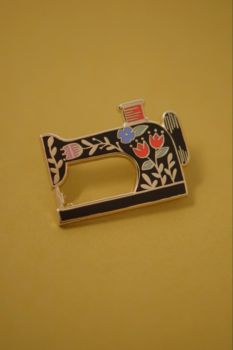 Sewing Machine Enamel Pin Hard Enamel Enamel Pin Lapel | Etsy