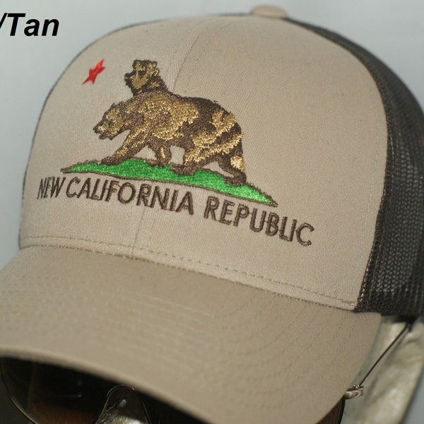 NCR Hat New California Republic Brown Tan Trucker Snapback