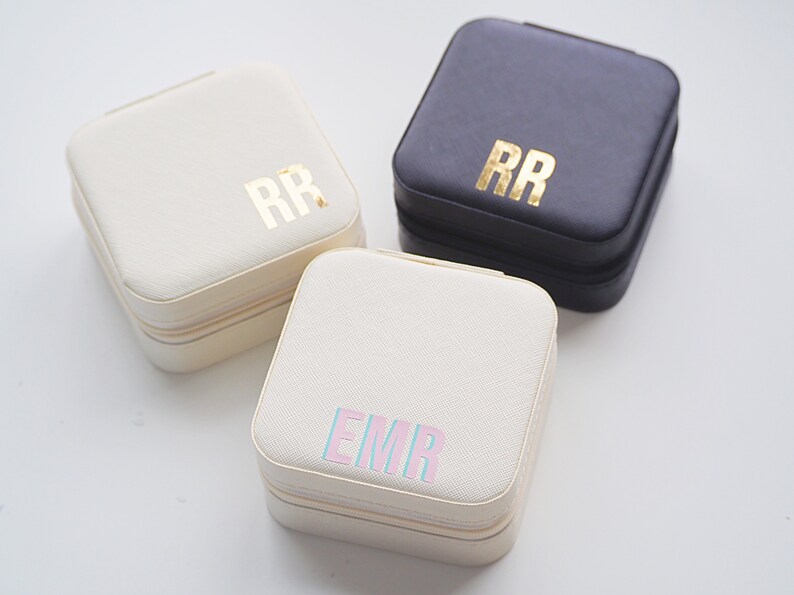 Monogram Jewelry Box Monogram Bridesmaid Gift Etsy