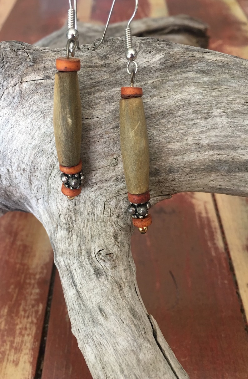 All Natural Wood Earrings
