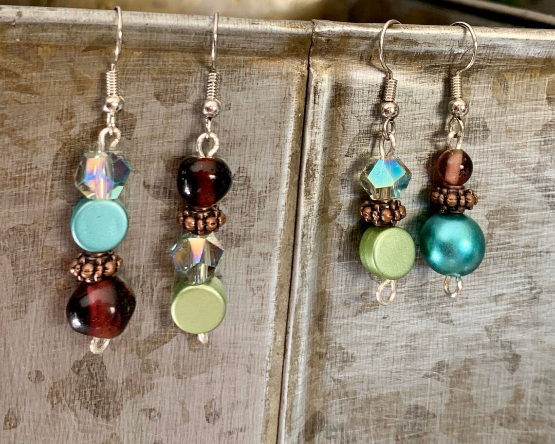 mismatched earring set