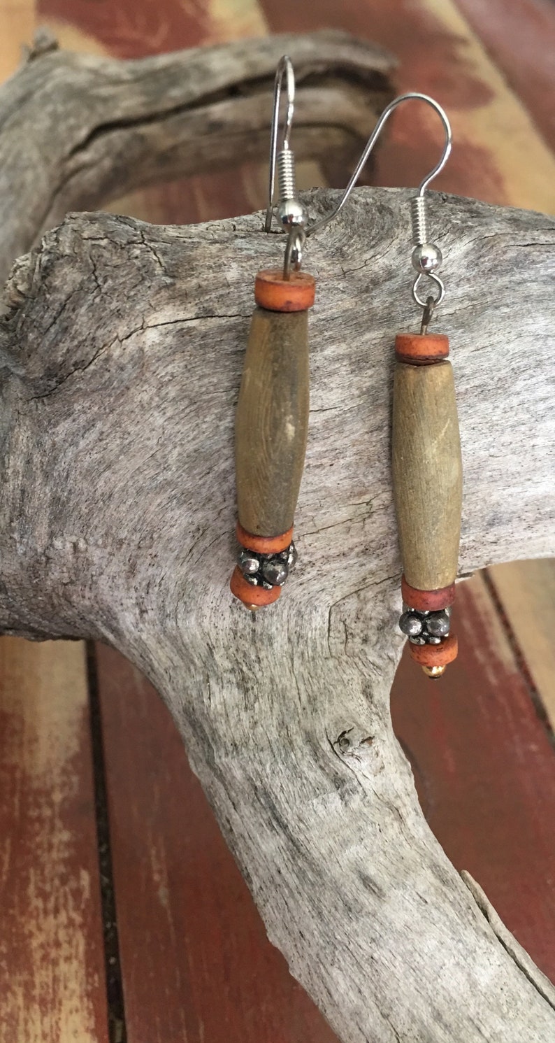 All Natural Wood Earrings