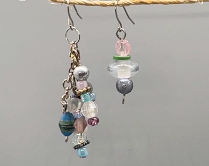 Women’s Handmade Mismatch Waterfall Earrings