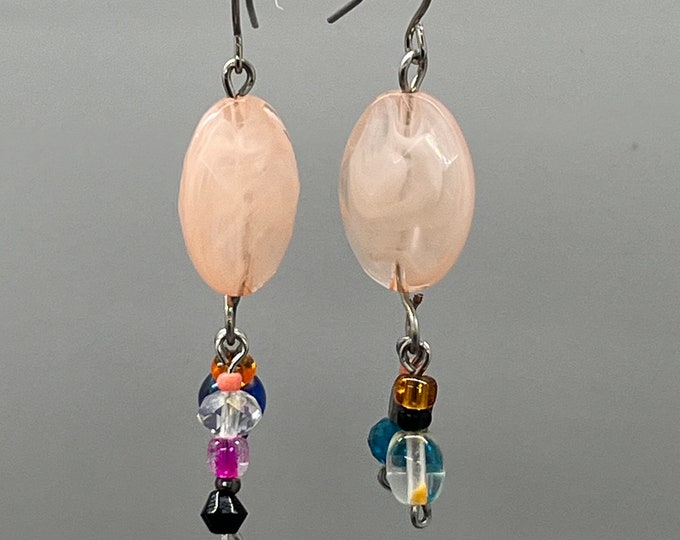 Women’s Colorful Handmade Beaded Earrings, Spring-Inspired Dangles, Fun-to-Wear Dangles