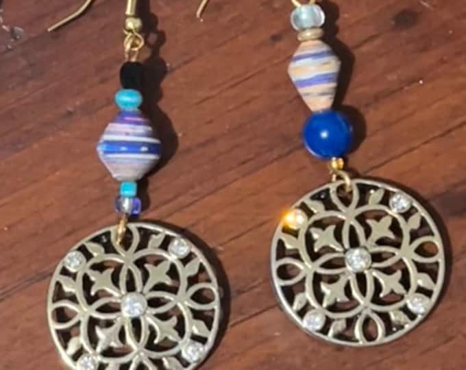 Women's Multi-Medium Mismatched Dangle Earring, Colorful Handmade Double-Dangling Earrings, Multi-Fashion Dangles, Unique Mismatched Design