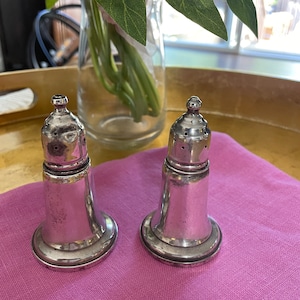Reed & Barton | Sterling Salt and Pepper Shakers | 1940s