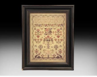 1824 | Elizabeth Wade Needlepoint Sampler Print