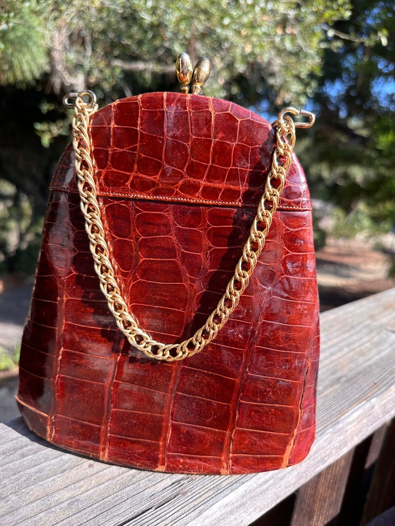 Sydney of California | Leather Embossed Handbag | 