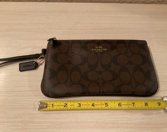 COACH WRISTLET Mint Condition Free Shipping Brown and Black