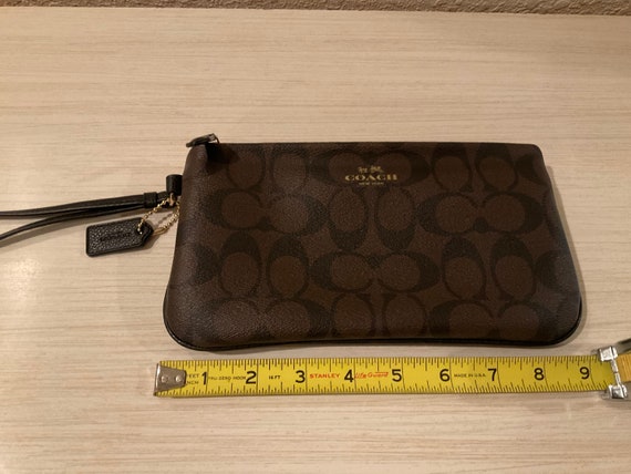 Women Coach Black and Brown Wristlet display picture 1