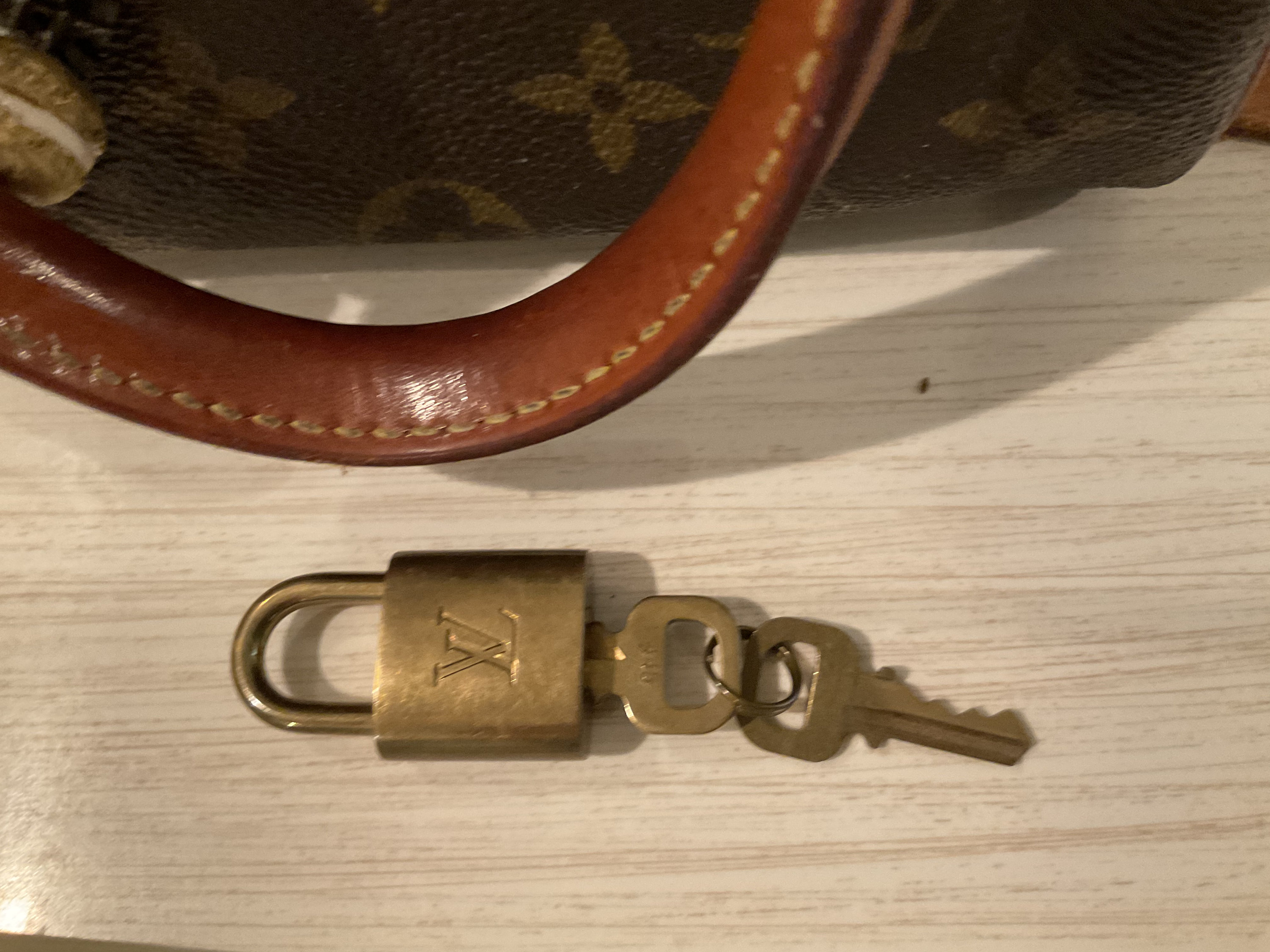 Vintage Louis Vuitton Speedy Mini Handbag Lock & Key 