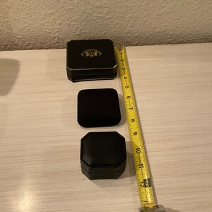 Vintage 3 RING/NECKLACE BOXES Mint Condition Free Shipping