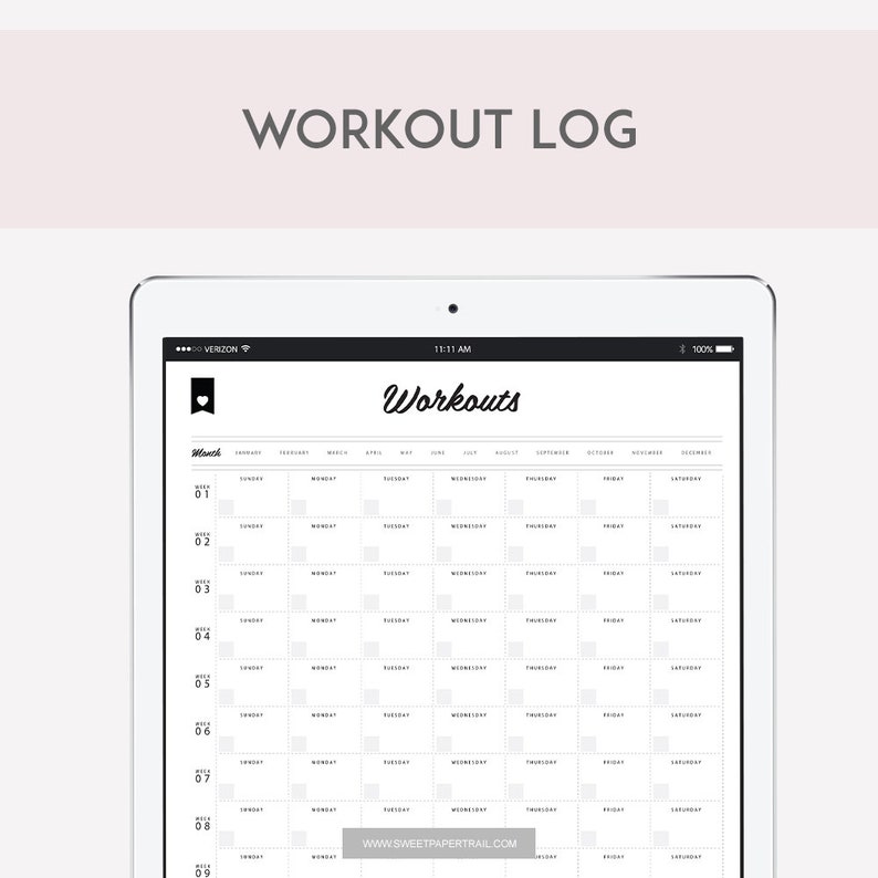 GOODNOTES FITNESS PLANNER, Fitness Planner Ipad, Goodnotes Digital Meal Planner, Healthfitness