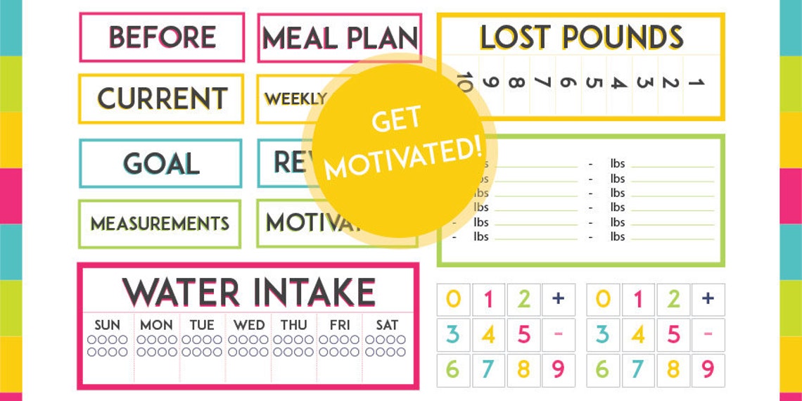Motivational Health &amp; Fitness Printables INSTANT DOWNLOAD - Etsy Canada