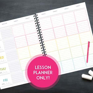 Printable Lesson Planner INSTANT DOWNLOAD Classroom Organization image 1