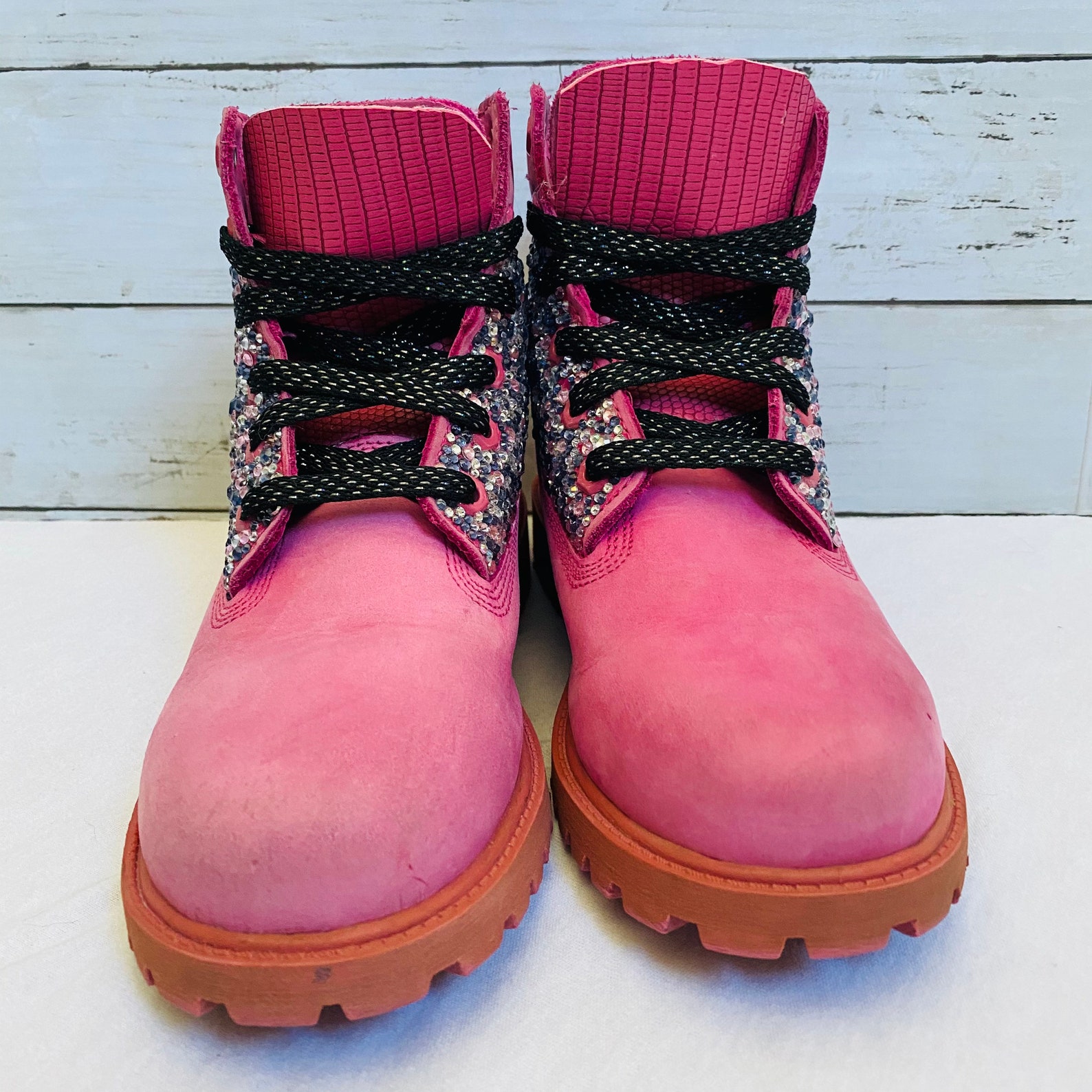 timberland pink suede boots