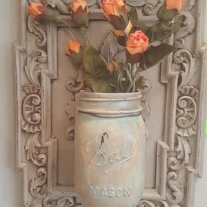 Vintage Ball Jar Wall Vase