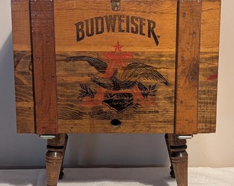 Vintage Anheuser-busch Since 1876 Wooden Budweiser Beer Crate - Etsy