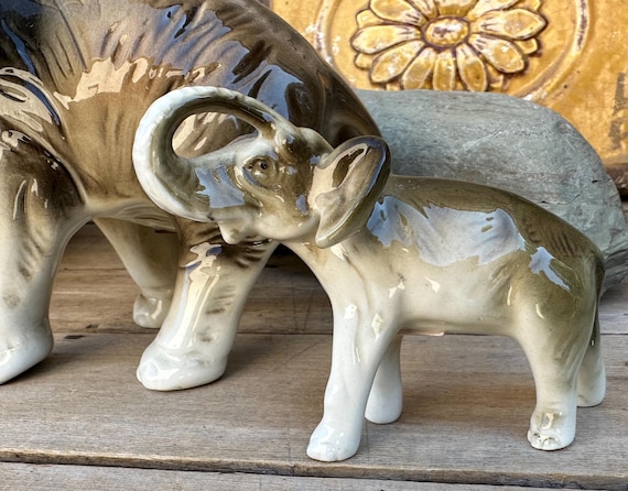 Vintage Royal Dux Porcelain Elephant Figurines: Handpicked