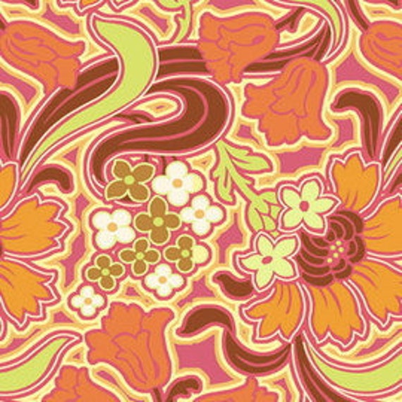 Disco Flower In Tangerine 1 Yard Oop Fabric Amy Butler Soul Blossoms Quilters Cotton Yellow Green Orange Flora Destash - Amy Butler Bedding Clearance Disco Flower In Tangerine 1 Yard Oop Fabric Amy Butler Soul Blossoms Quilters Cotton Yellow Green Orange Flora Destash - Amy Butler Bedding Clearance