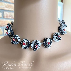 Beading tutorial and pattern Claspception modular jewelry, beaded clasp tutorial, beading pattern clasp, beading tutorial clasp image 3