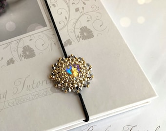 Keya Bookmark Beading tutorial, Beading tutorials and patterns, pendant beading pattern, bookmark beading pattern, flower beading tutorial