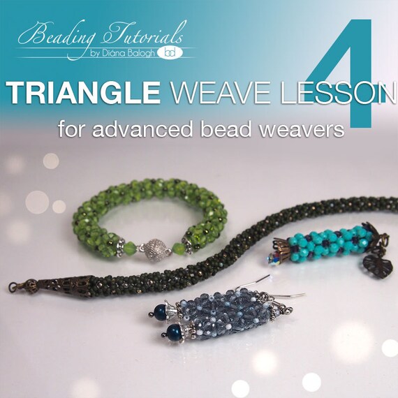 DIY Beading Lesson Triangle Weave Lesson 4 Tubular Triangle Etsy