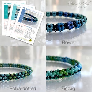 beading instructions seed bead bracelet, chenille bracelet