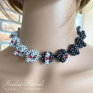 Beading tutorial and pattern Claspception modular jewelry, beaded clasp tutorial, beading pattern clasp, beading tutorial clasp image 2
