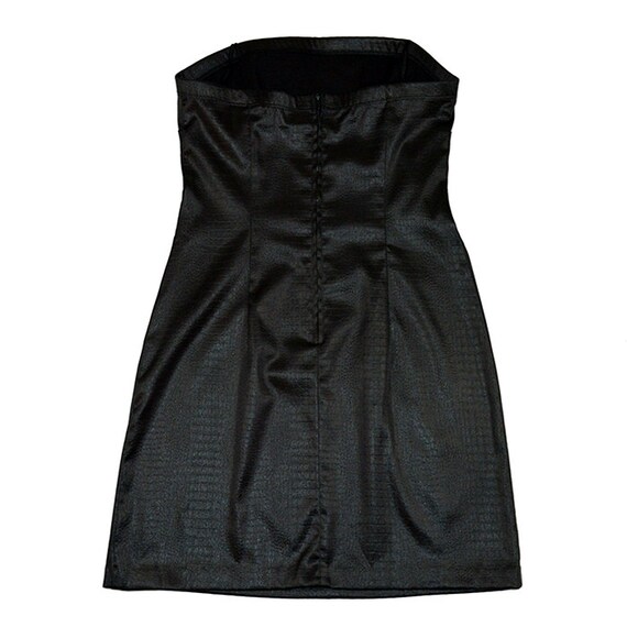 Strapless Vegan Leather Dress