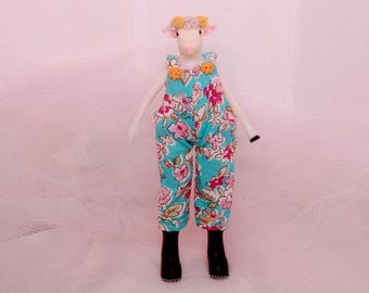 OOAK Hybrid Sheep Doll: Ada Lamb, Resin Printed Miniature (5 inch)
