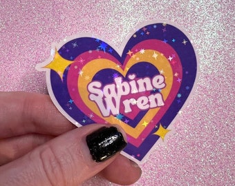 Holographic Sabine Inspired Sticker