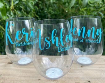 Custom Stemless Wine Glasses