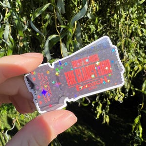 Custom Holographic Twenty One Pilots Ticket stub sticker