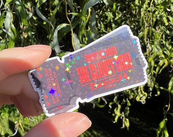 Custom Date Holographic Twenty One Pilots Ticket Stub Sticker