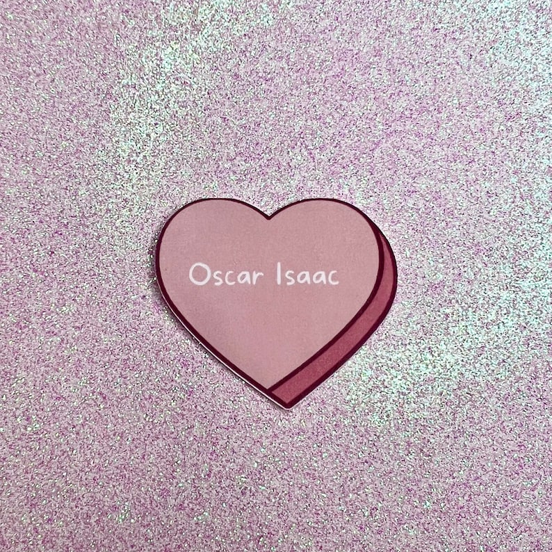 Oscar Isaac Candy Heart Sticker image 1