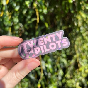 Holographic Twenty One Pilots sticker