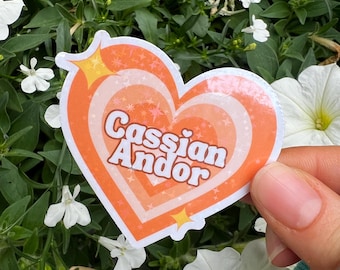 Holografische op Cassian Andor geïnspireerde sticker