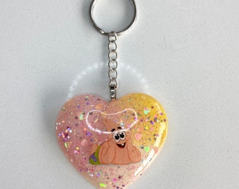 Resin Patrick Spongebob Squarepants Inspired Keychain