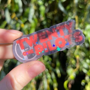 Holographic Twenty One Pilots sticker